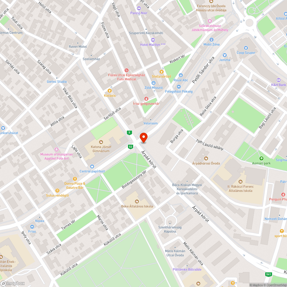 Nem látszó piros lámpa az Árpád körúton bejelentés helye