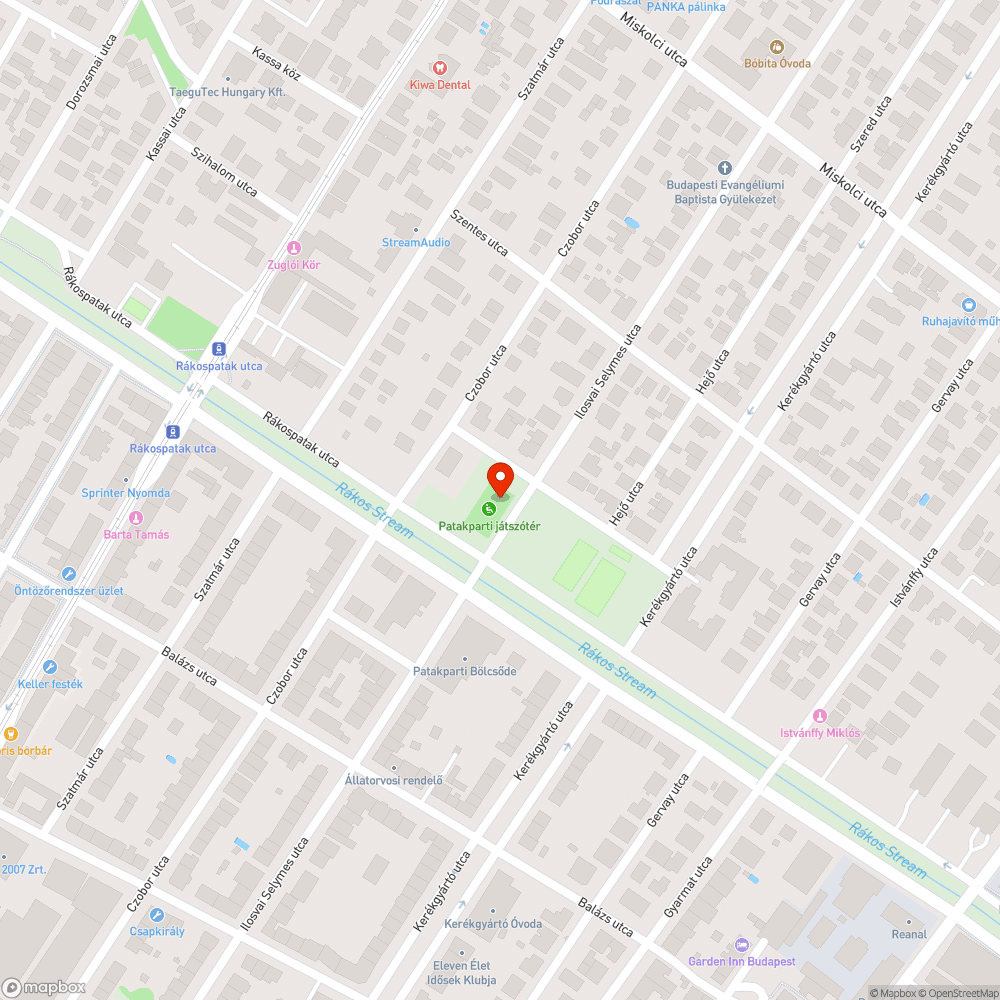 Törött pad és mérleghinta bejelentés helye