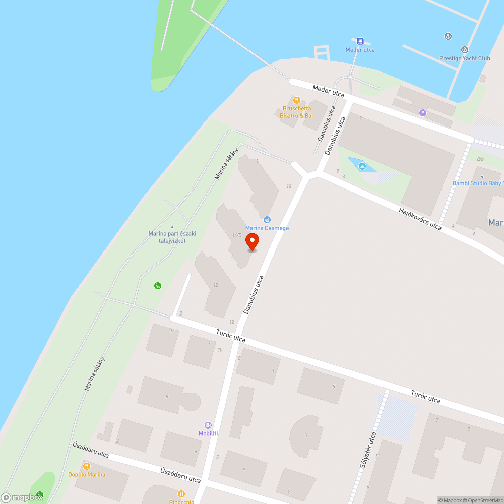 Danubius utca 14 szembeni parkban sitt bejelentés helye