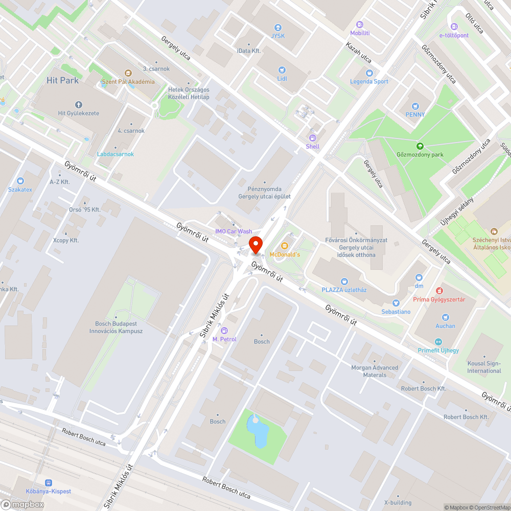 Leeső utcanévtábla bejelentés helye