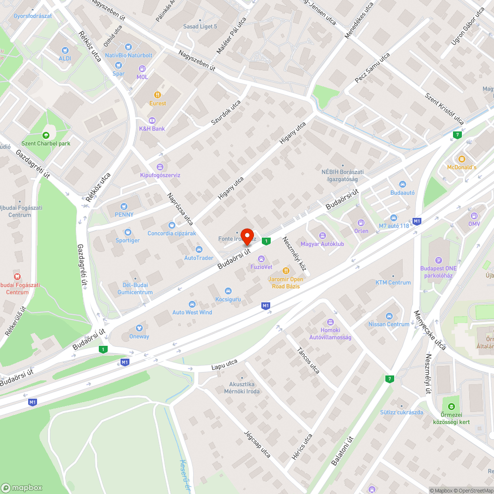 Használhatatlan sáv bejelentés helye