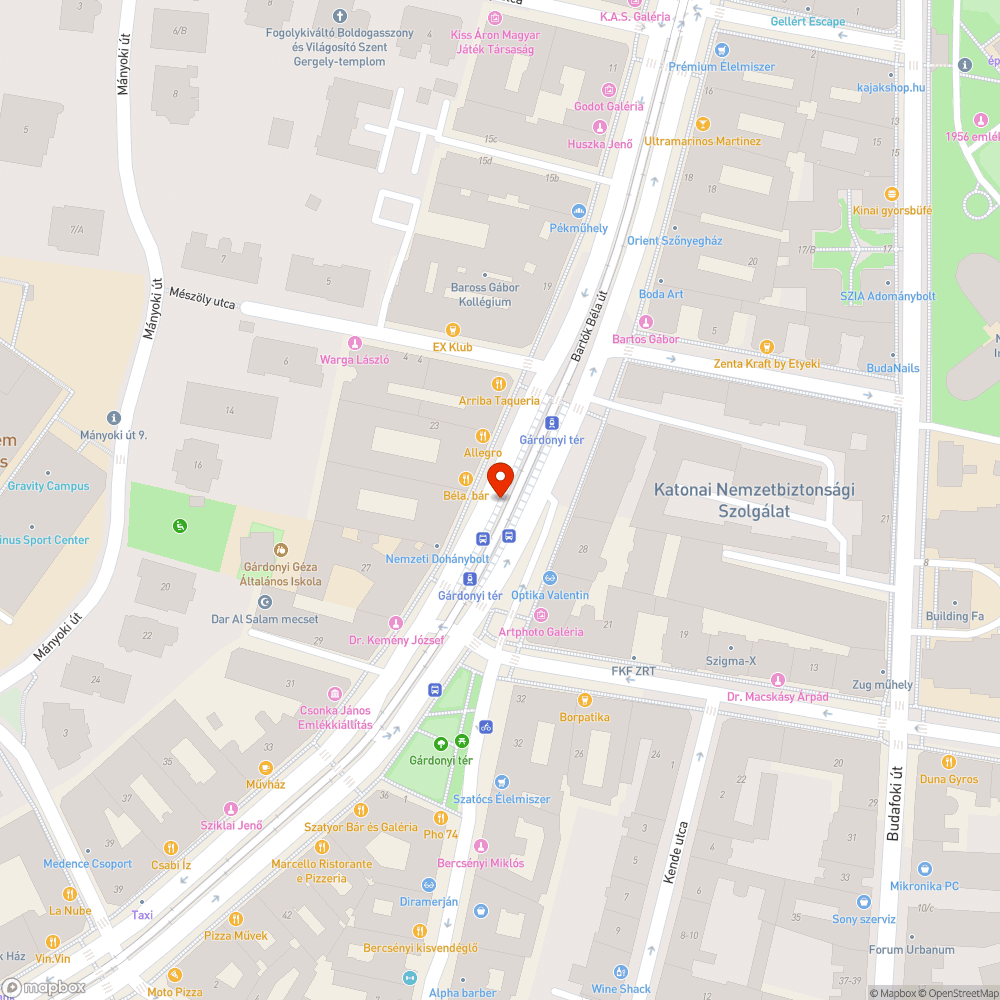 19, 41, 47, 49 villamos megálló - Gárdonyi tér bejelentés helye