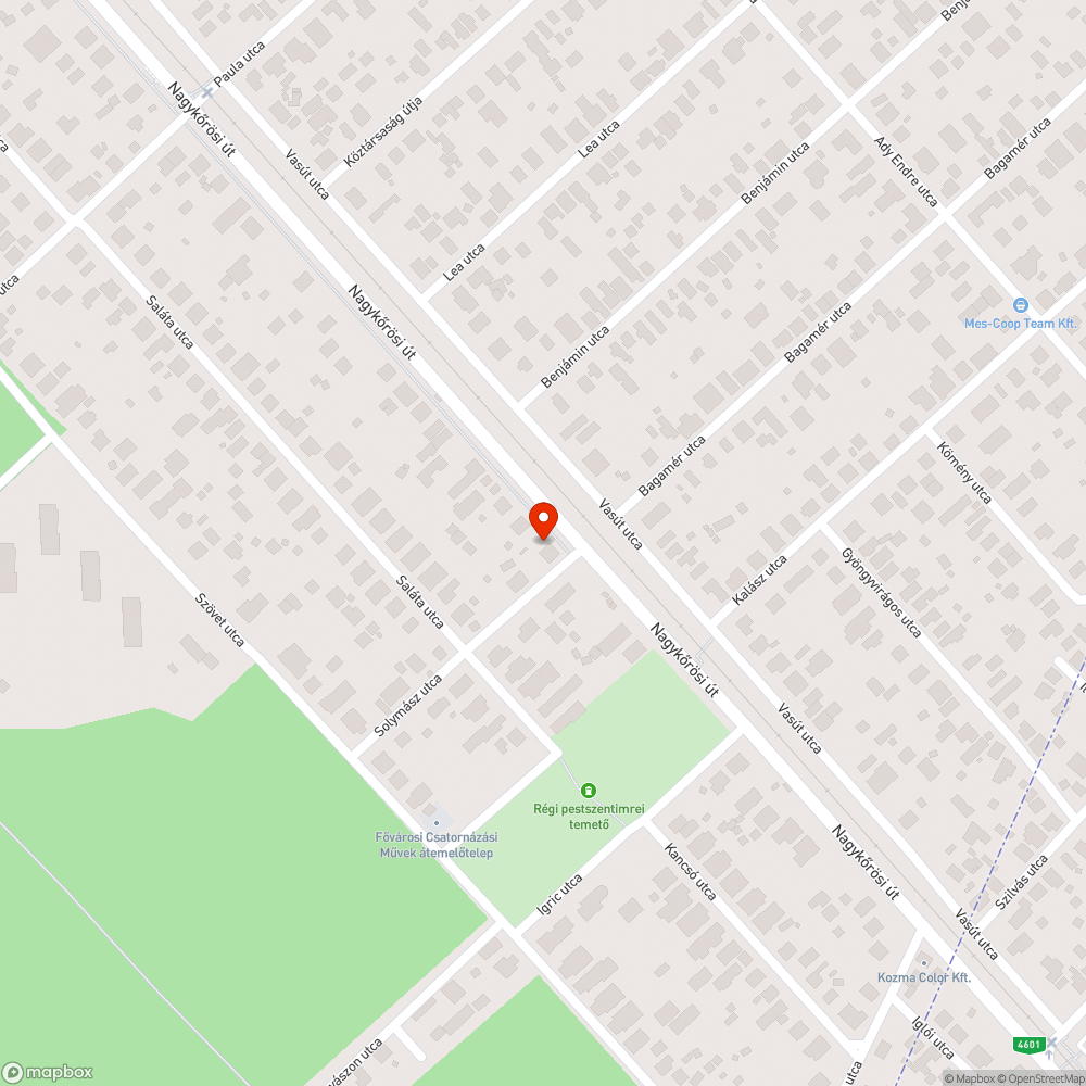 Eltűnt utcanévtábla bejelentés helye