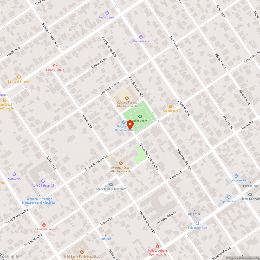 Hiányzó korlát bejelentés helye