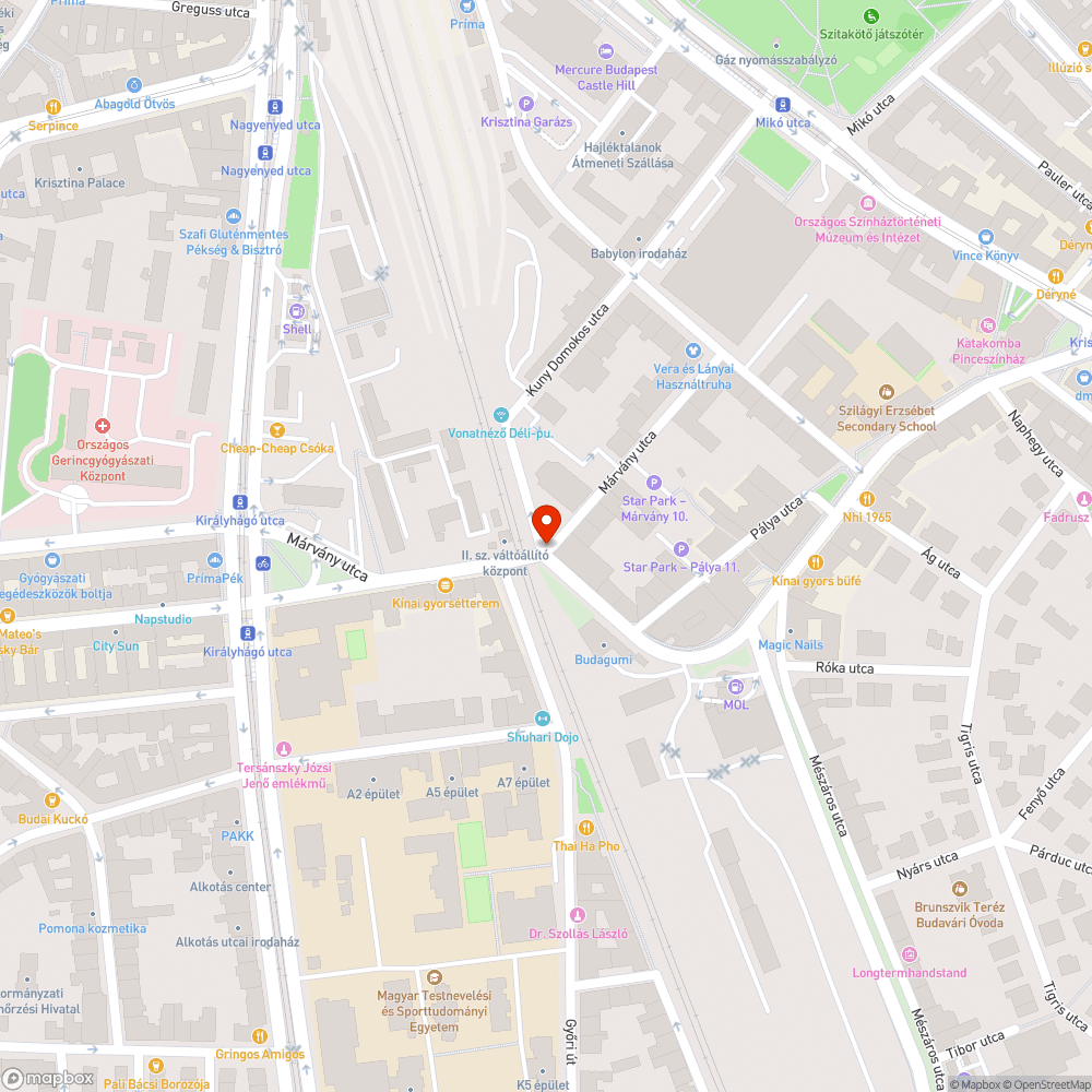 Zebra nem látható - veszélyes átkelő bejelentés helye