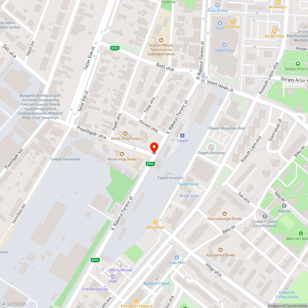 Hiányzó fényterelők bejelentés helye