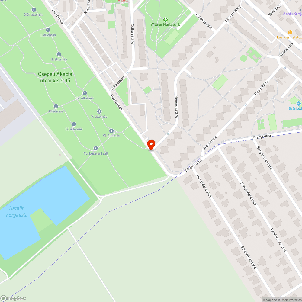 Hátrahagyott lombhulladék bejelentés helye