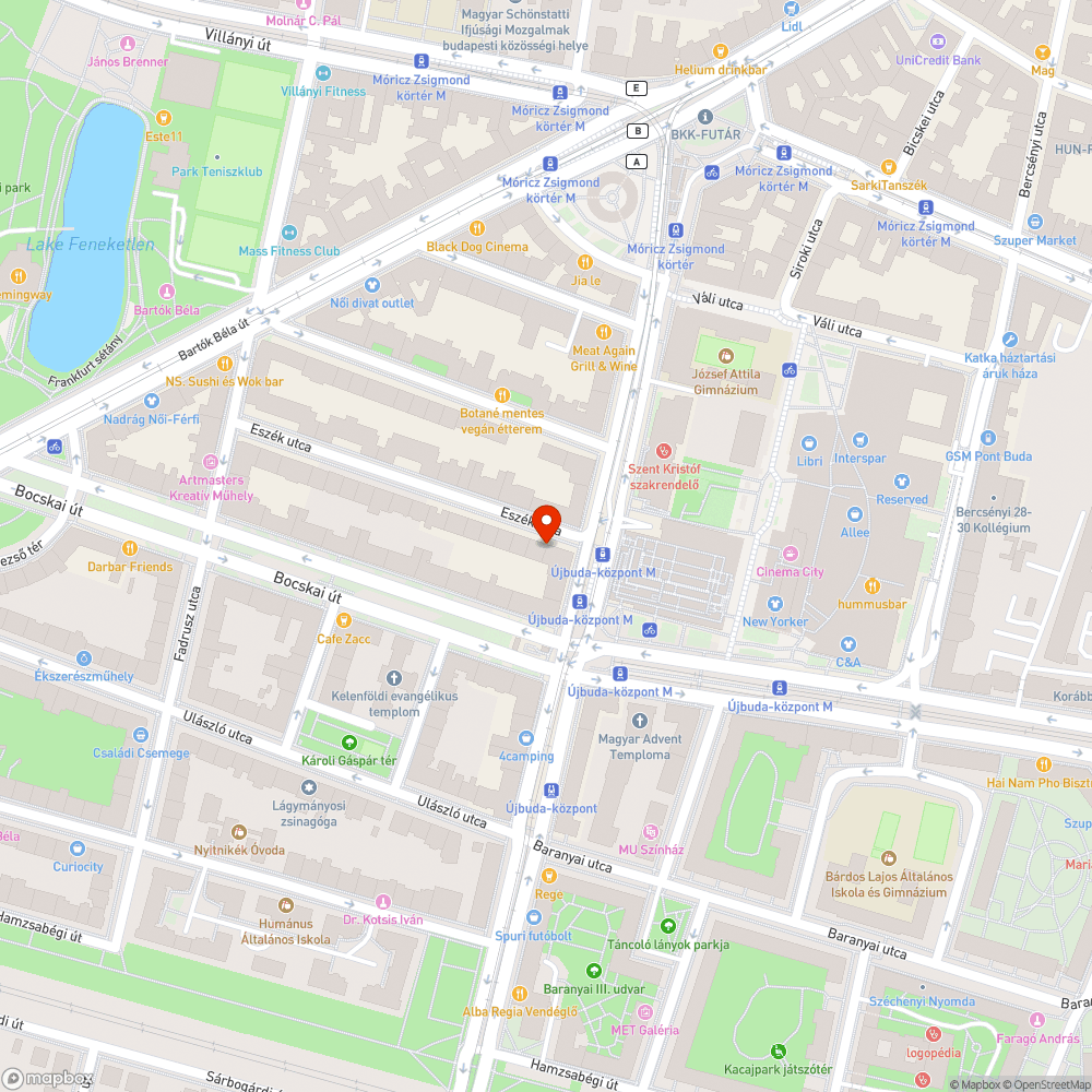 Betonoszlop az Eszék utca 2. előtt bejelentés helye