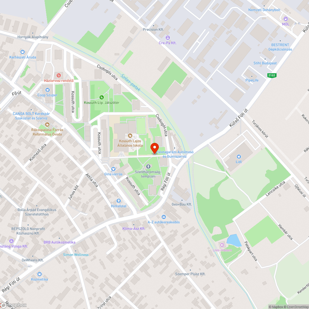 Zöld részen való szabálytalan parkolás bejelentés helye