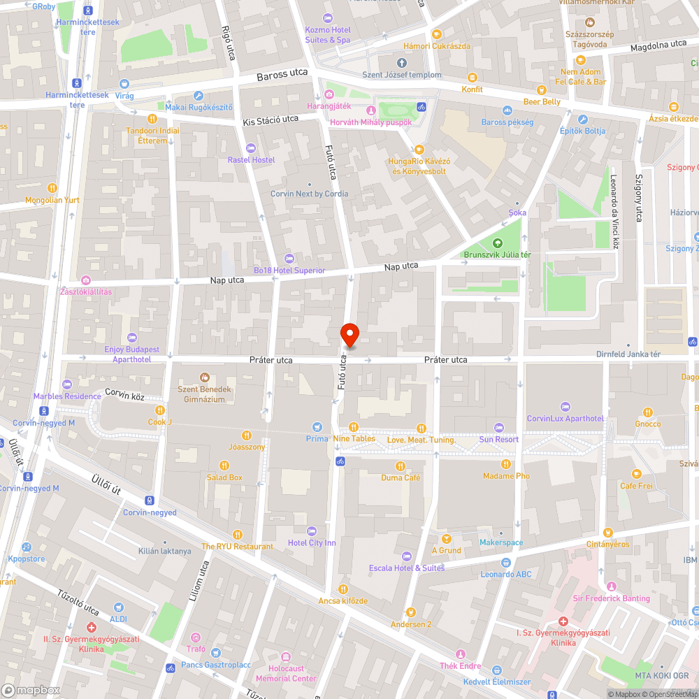 Megsüllyedt járdaszakasz bejelentés helye