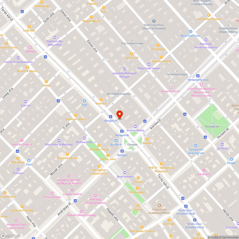 Graffitis telefonfulke / Oktogon bejelentés helye