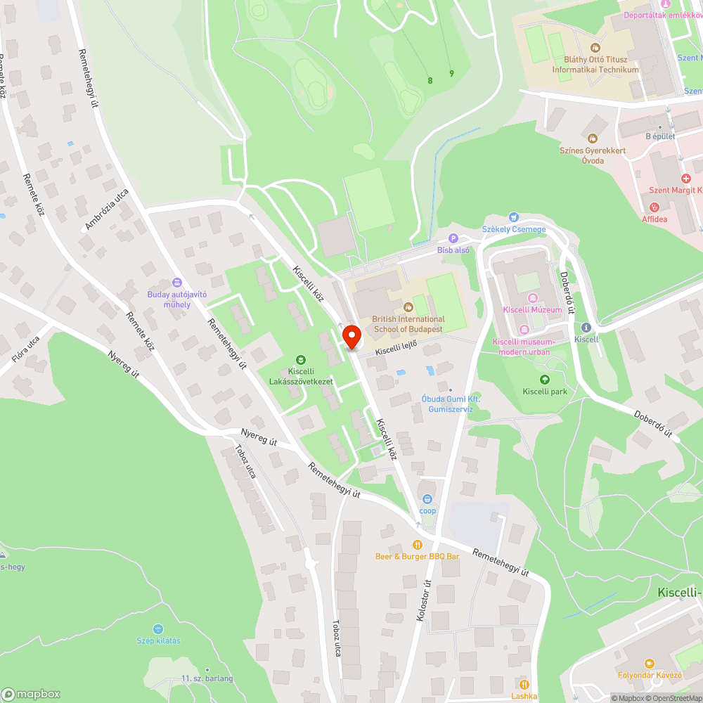 3.kerület Kiscelli lejtő kátyúk bejelentés helye