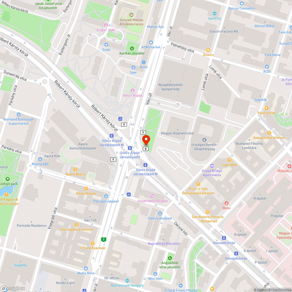 Árpád híd bejelentés helye