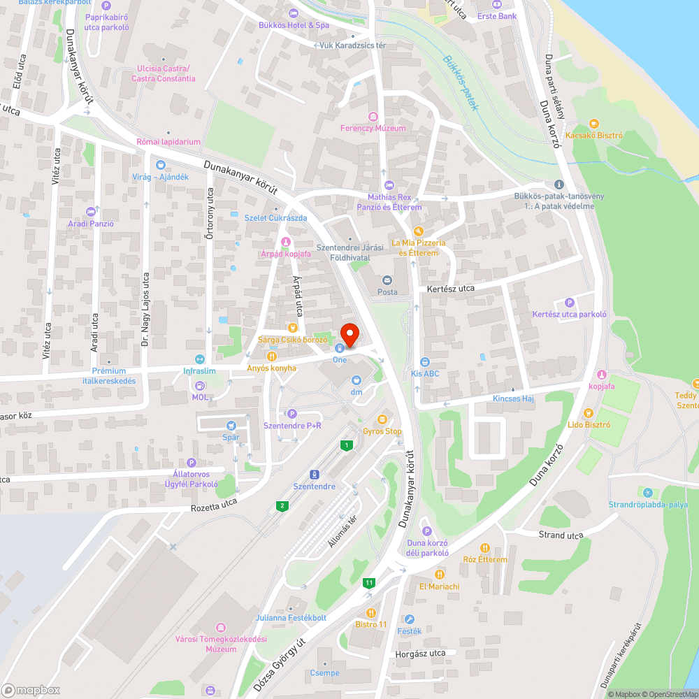 Parkolás bejelentés helye