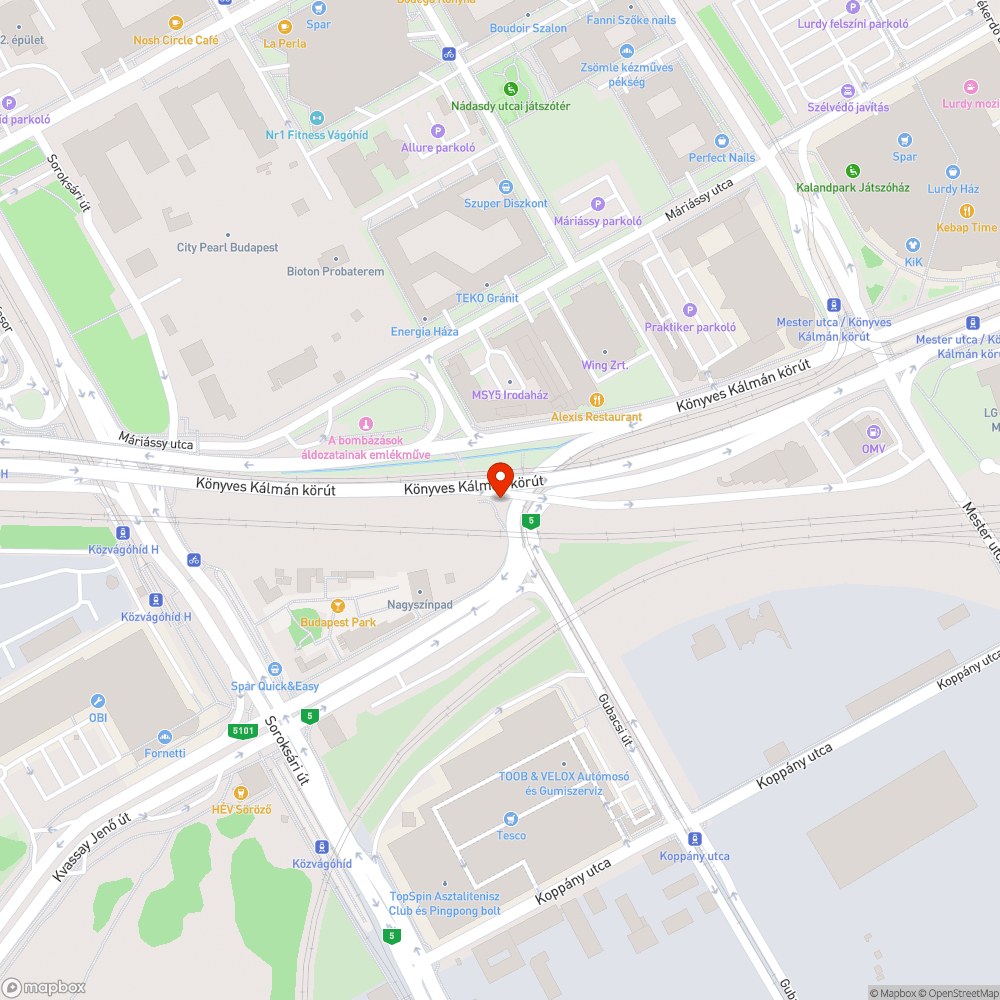 Alacsonyan telepített tűzcsap bejelentés helye