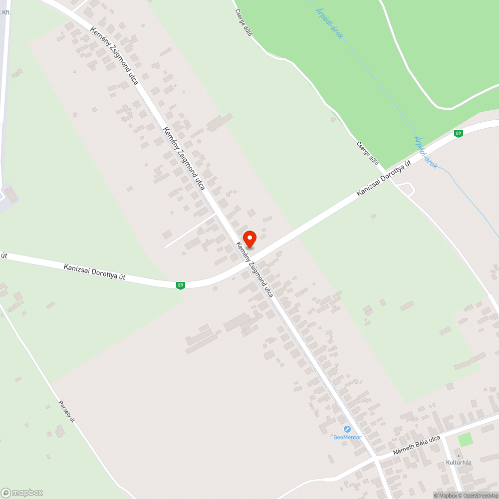 A kereszteződéshez sebességmérőt! bejelentés helye