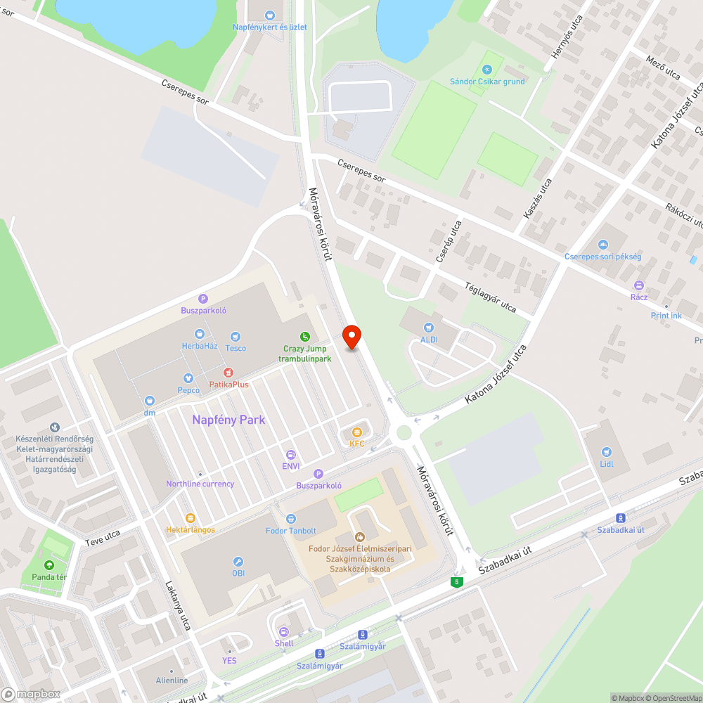 Fennakadt zászló bejelentés helye