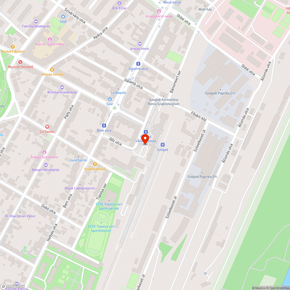 Megrongált kőbabák bejelentés helye