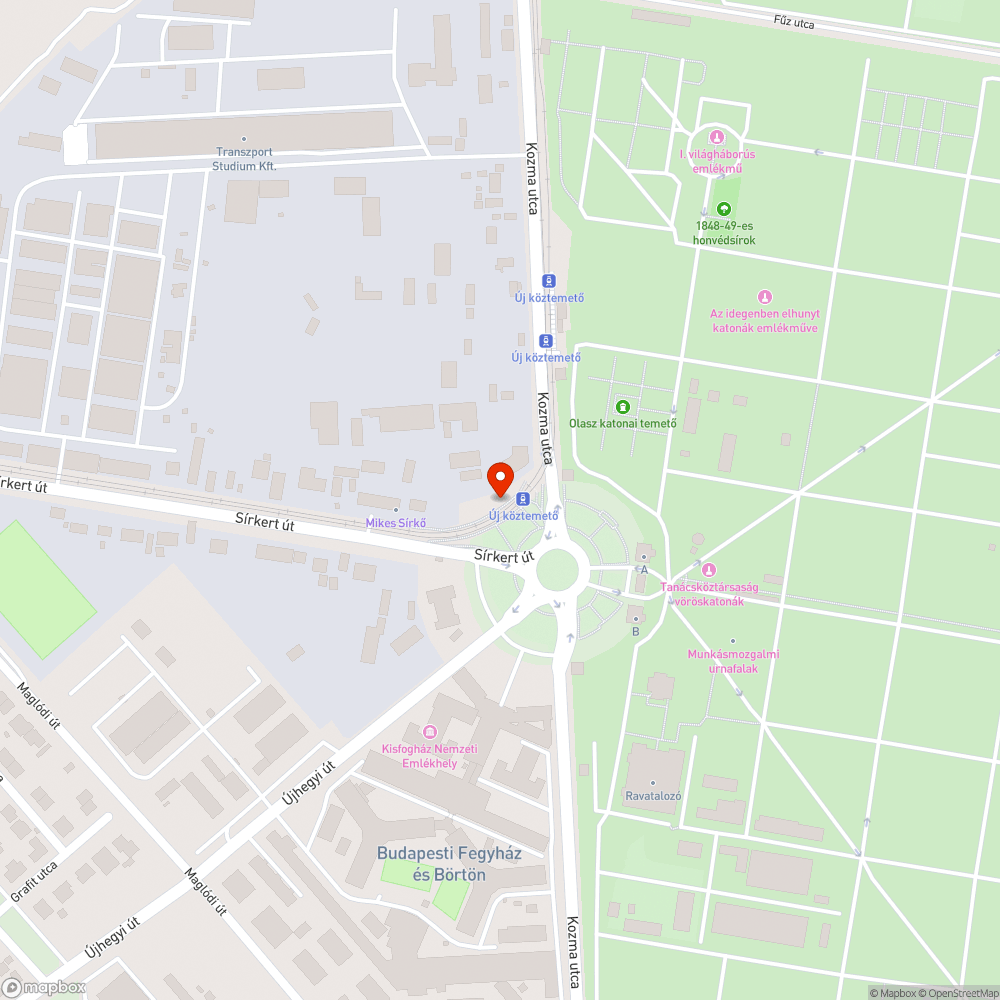 Botlásveszélyes, szemetes megálló bejelentés helye