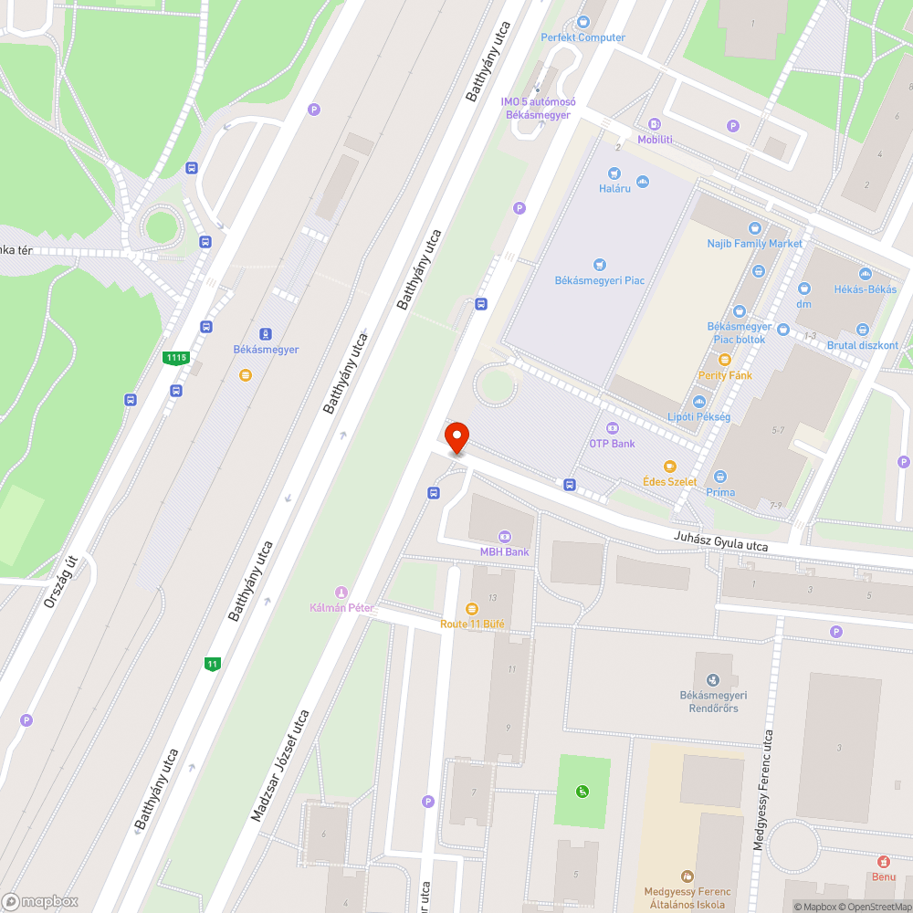 Kiégett lámpa bejelentés helye