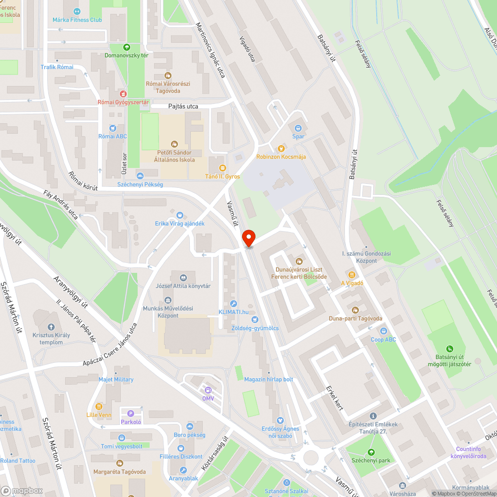 nyitott oszlopajtó bejelentés helye