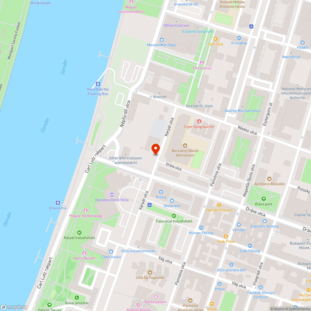 Gondozatlan fák a Kárpát utcában. bejelentés helye