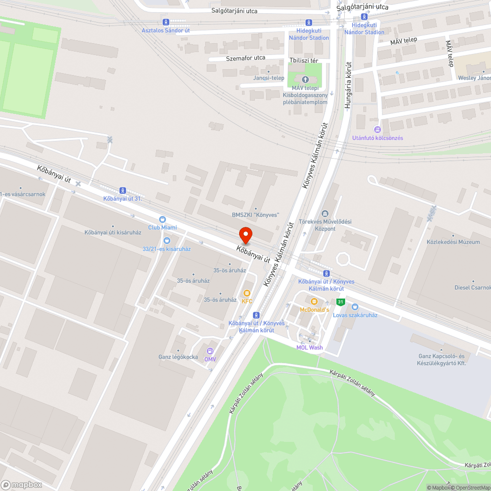 Szemetes vágány zóna bejelentés helye