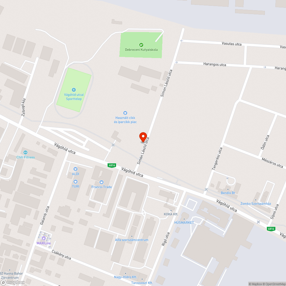 Megszűnt vasúti átjáró bejelentés helye