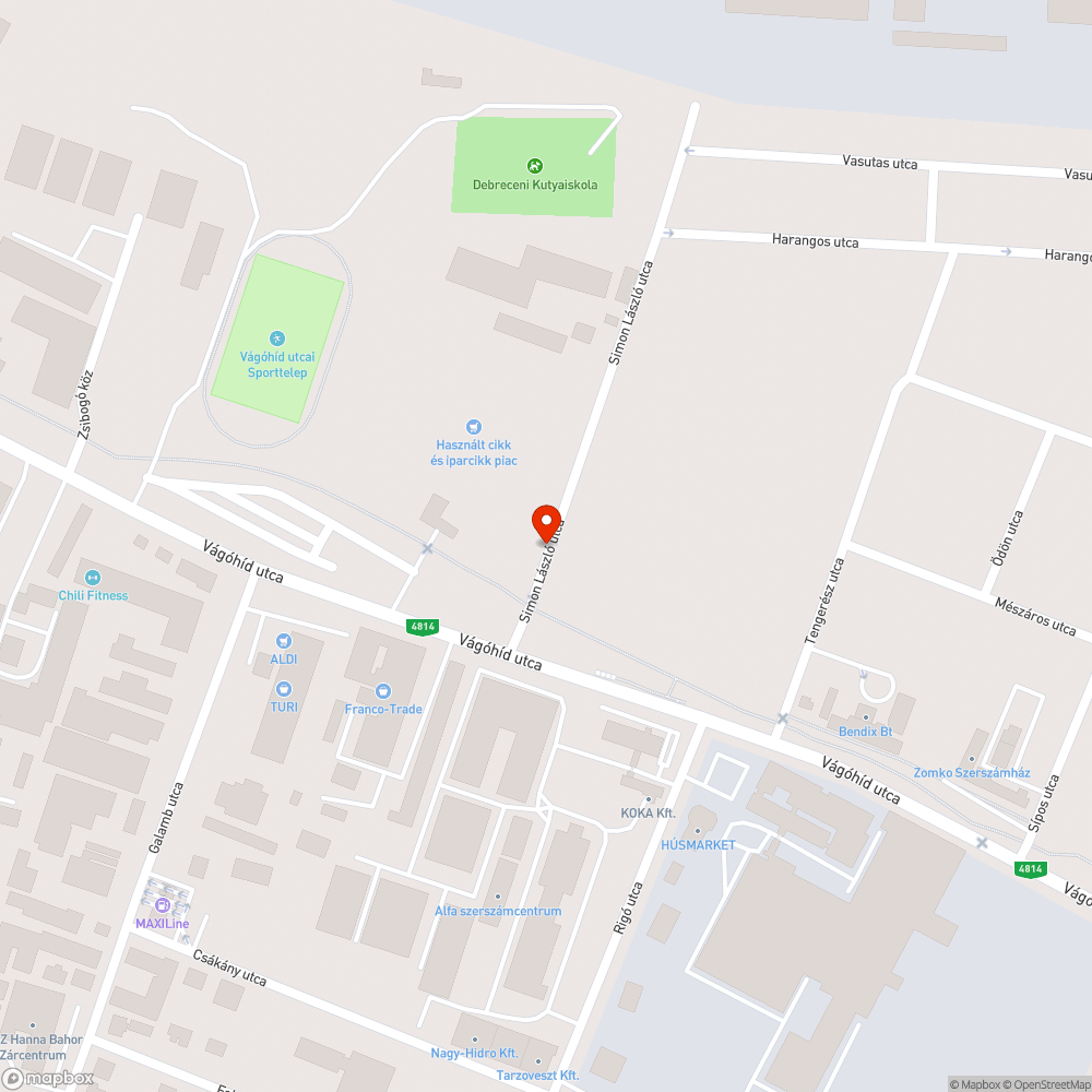 Megszűnt vasúti átjáró bejelentés helye