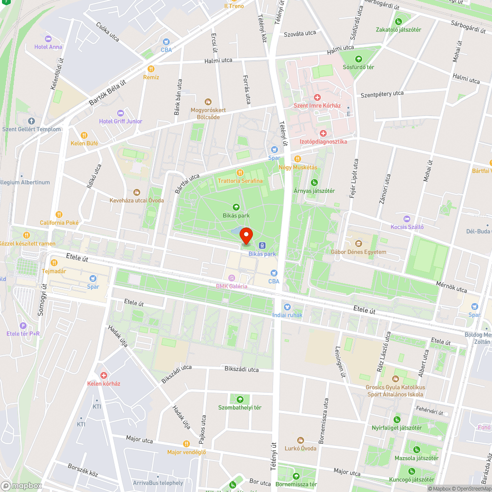 Elhagyott romos épület a Bártfai utca környékén bikás park mellett bejelentés helye