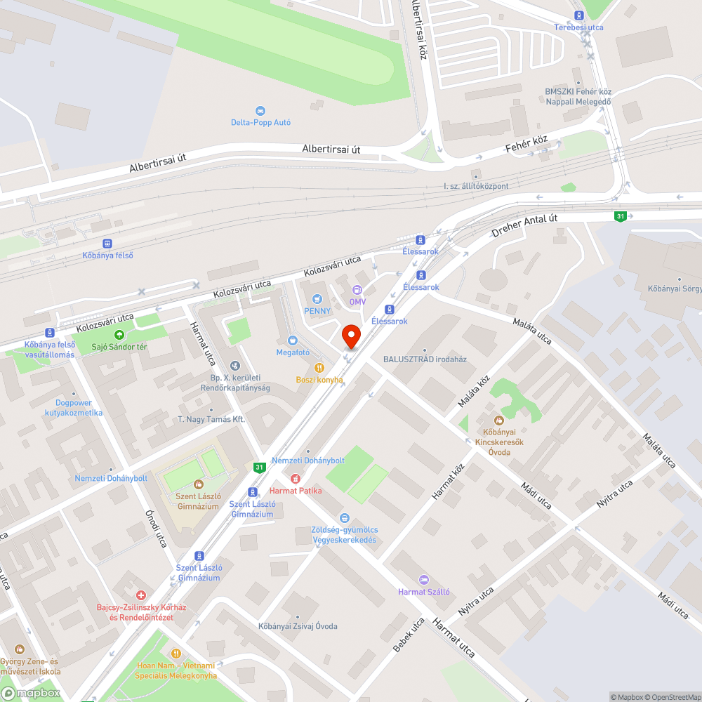 Kopott gyalogátkelő tábla bejelentés helye