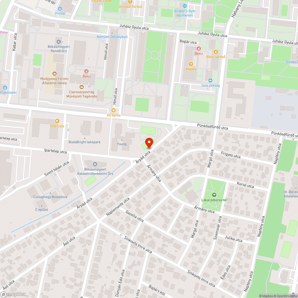 Elhagyott autók bejelentés helye