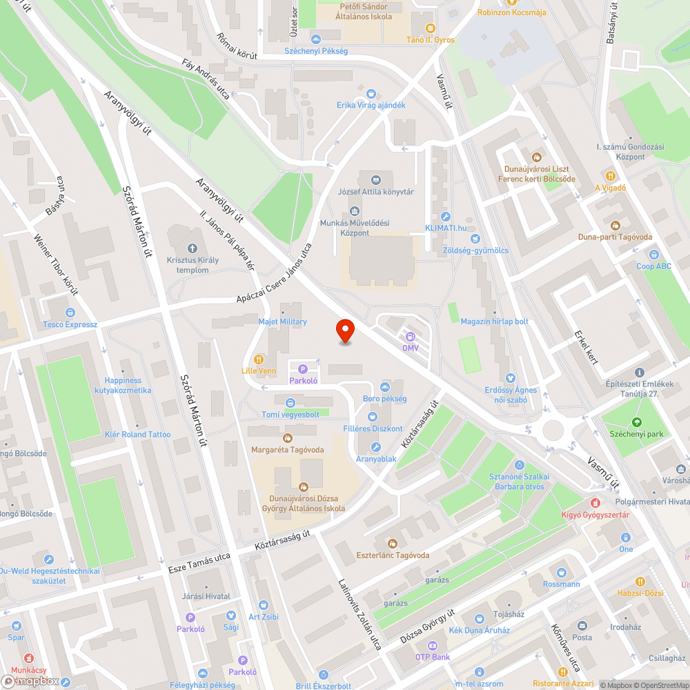 szétesett lámpafej bejelentés helye