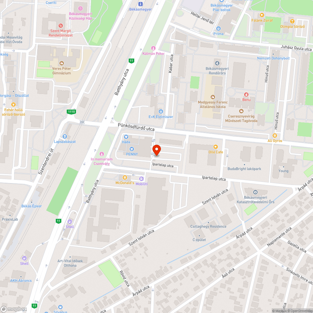 Kiégett lámpa bejelentés helye