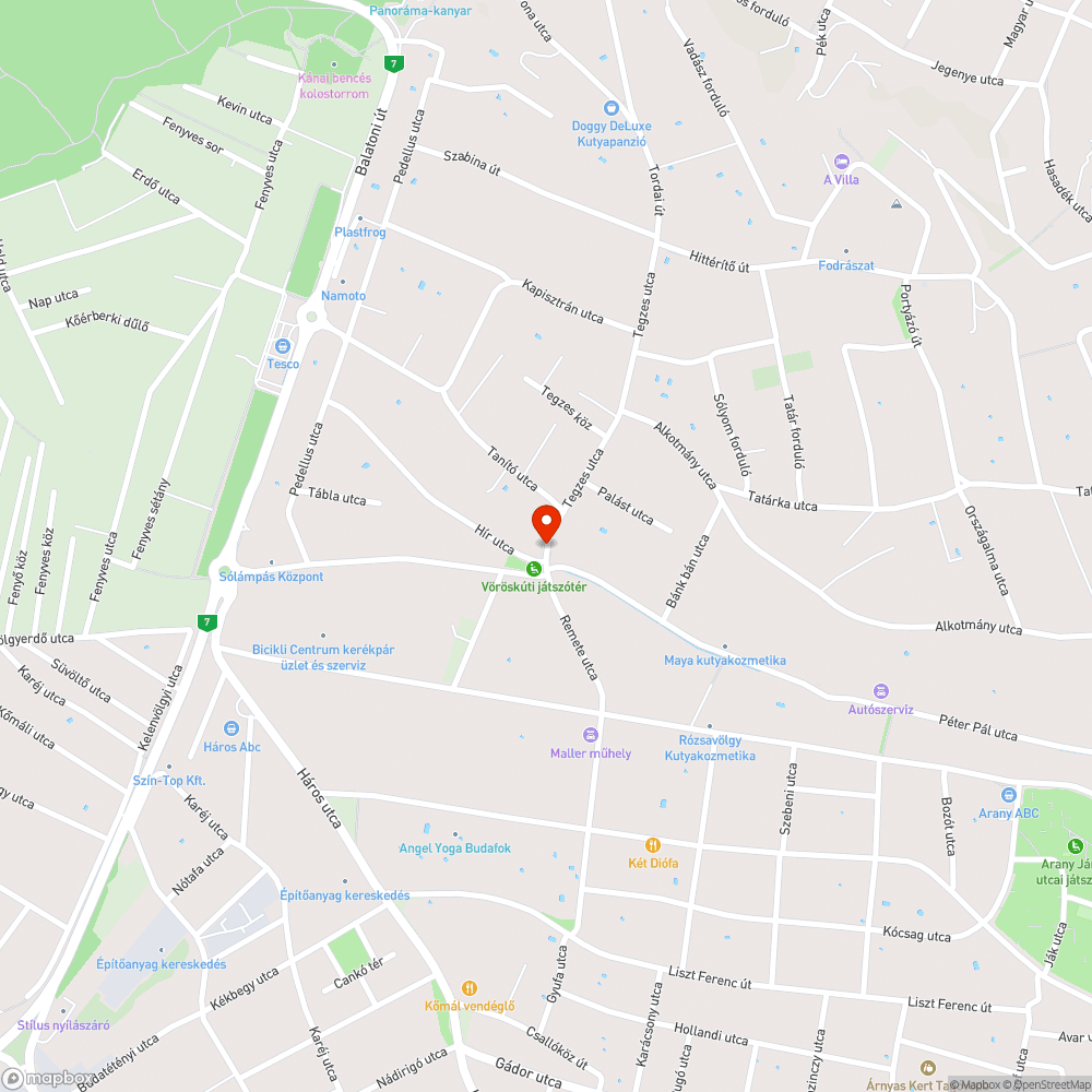 Graffitis váró - Hír utca bejelentés helye