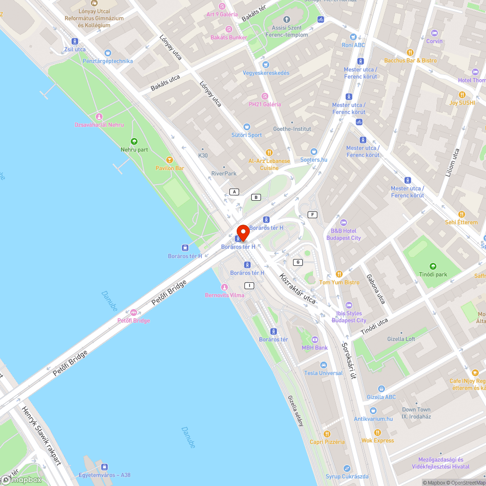 Leszakadt fémháló a Borároson bejelentés helye