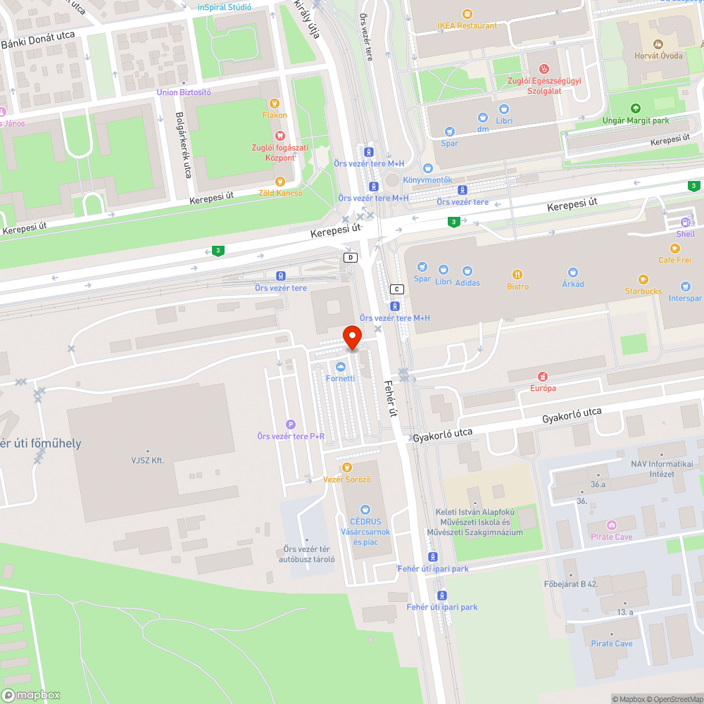 Beépítetlen tégla bejelentés helye