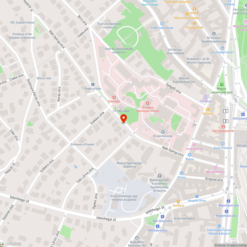 Fahiány a Ráth György utcában bejelentés helye