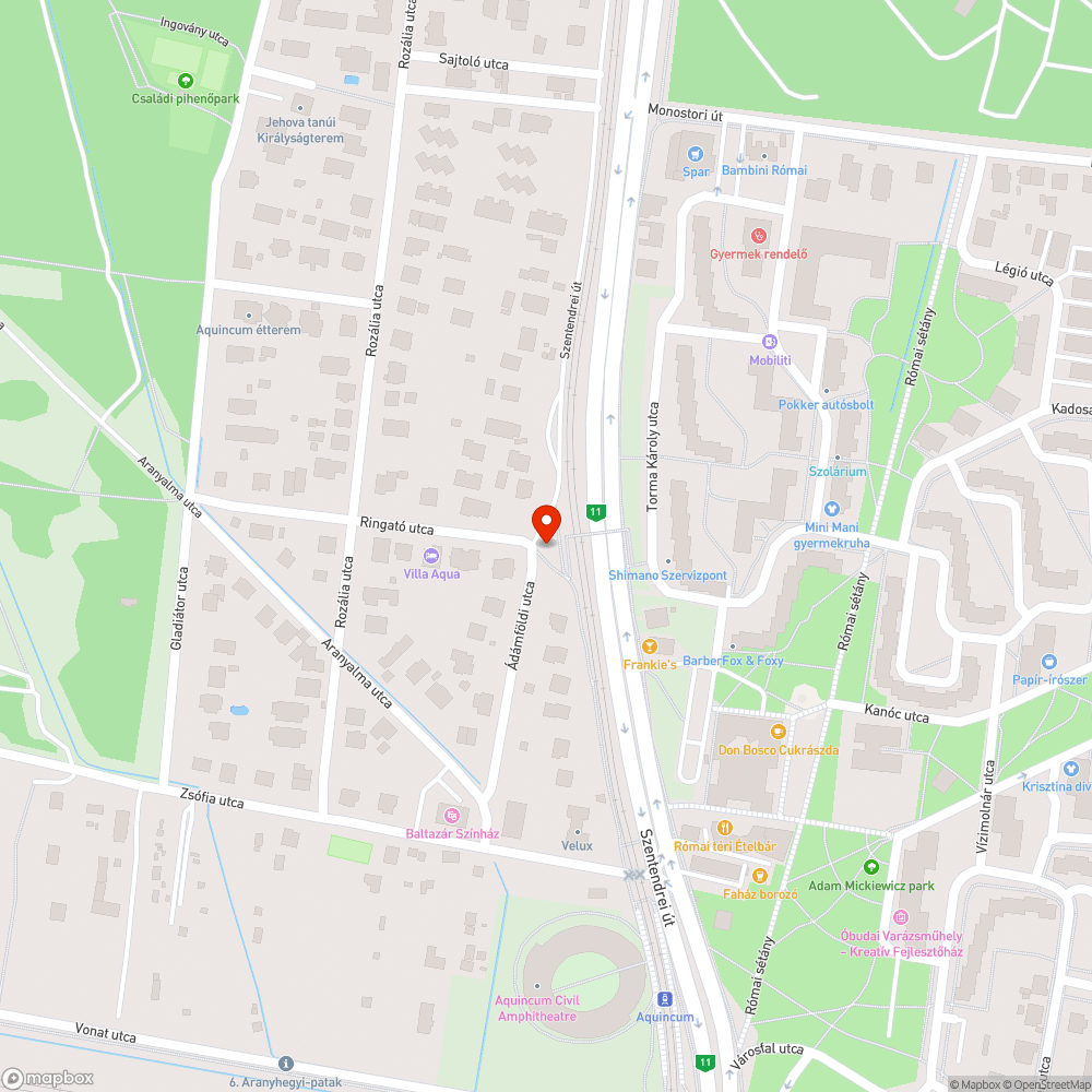 Murvás út bejelentés helye