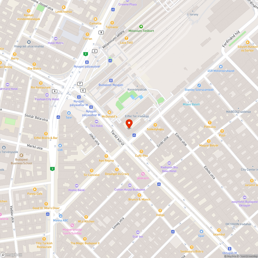 Üres bódé a körúton bejelentés helye