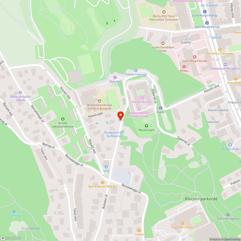 3.kerület Kolostor út kátyú bejelentés helye