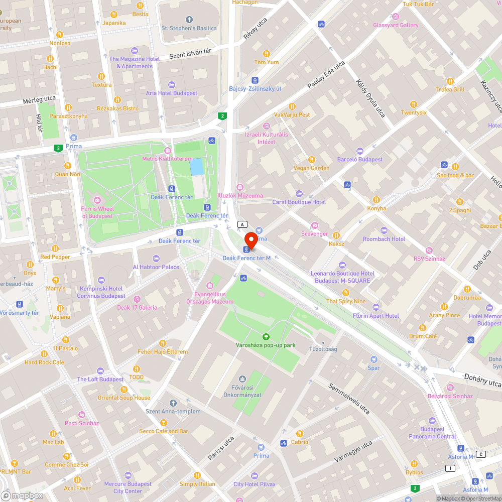 Hiányos utastájékoztatás a Deák Ferenc téren bejelentés helye