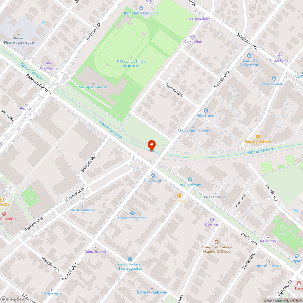 Szemetes patakmeder bejelentés helye