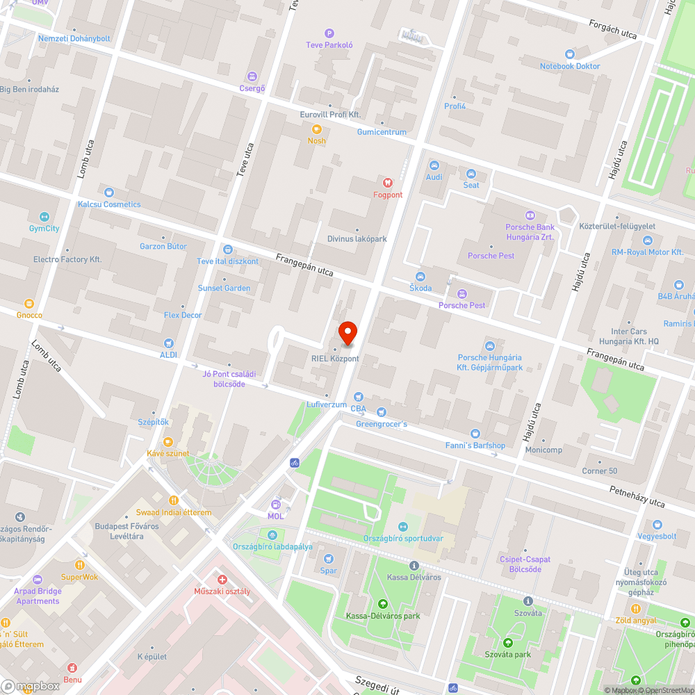 Elavult FRV bejelentés helye