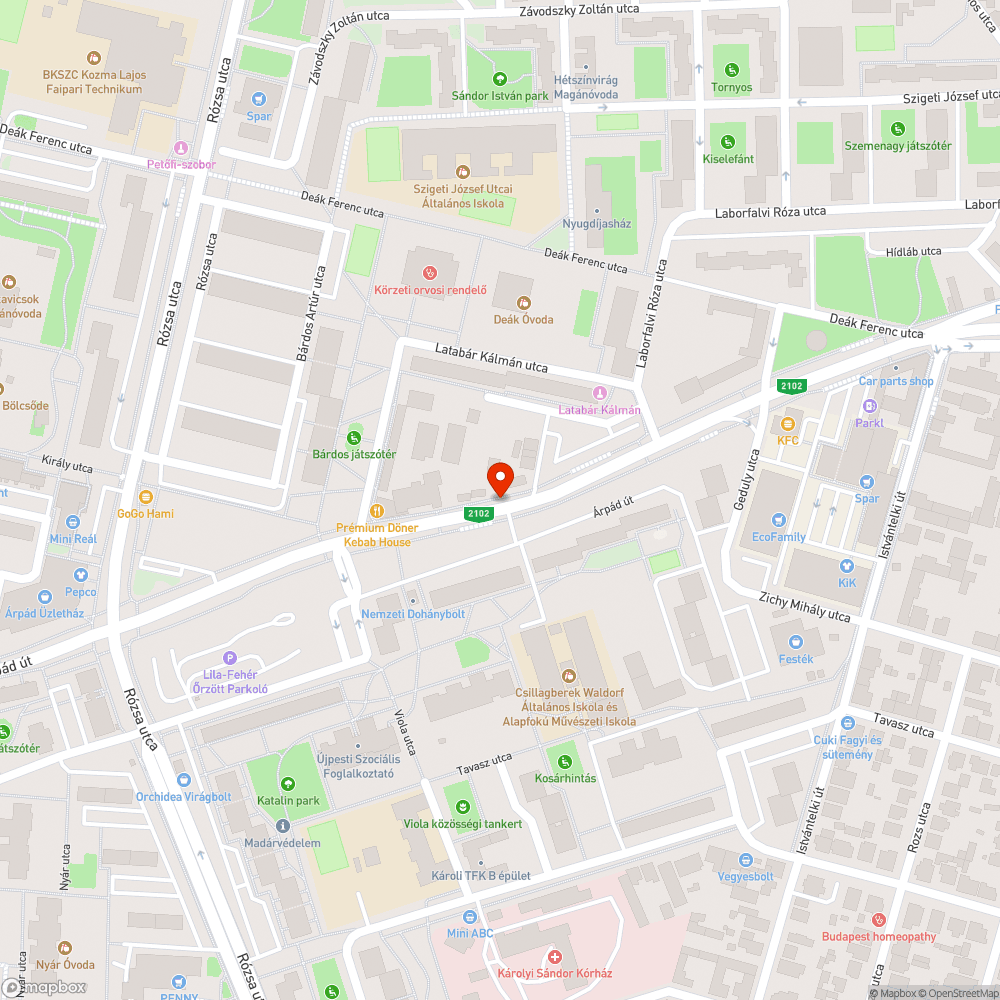 Elavult FRV bejelentés helye