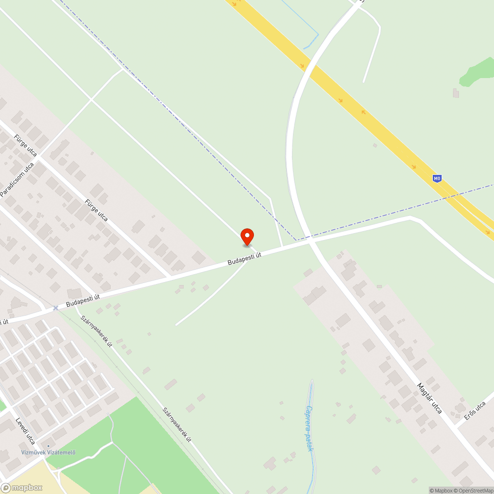 Megsüllyedt útburkolat bejelentés helye