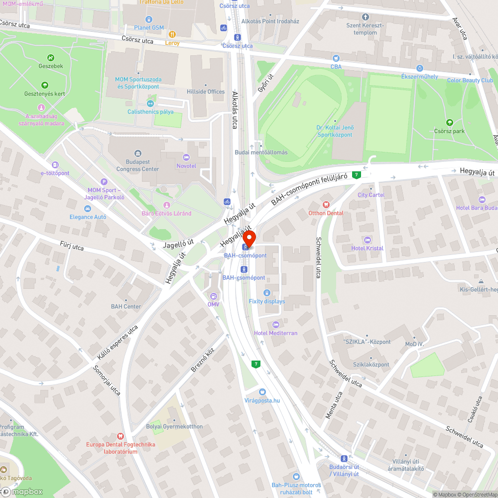 Kitört megálló fal bejelentés helye