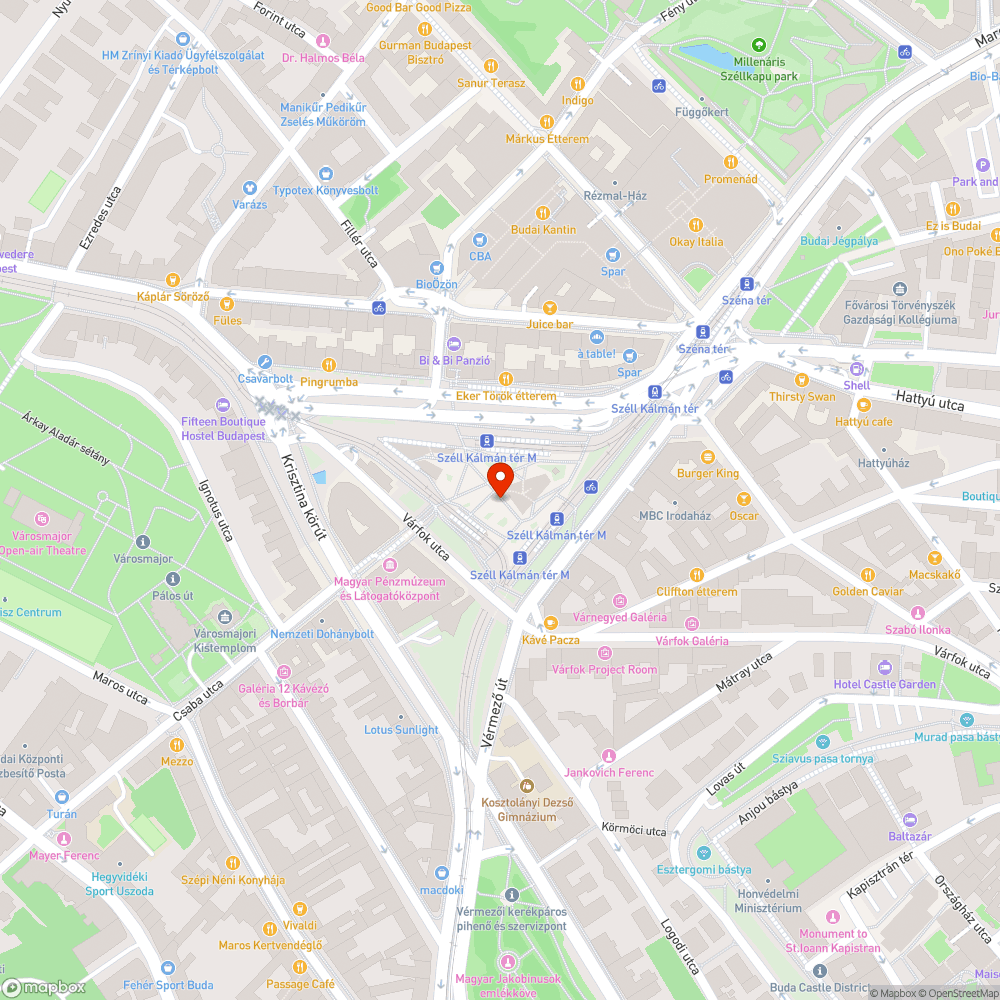 Szél Kálmán téri burkolat bejelentés helye