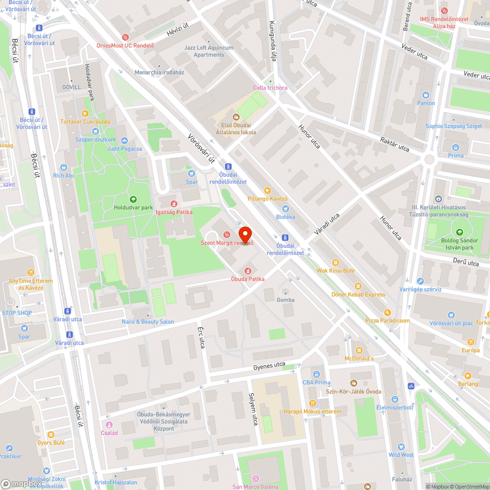 Szemetes a Rendelőintézet melletti park bejelentés helye