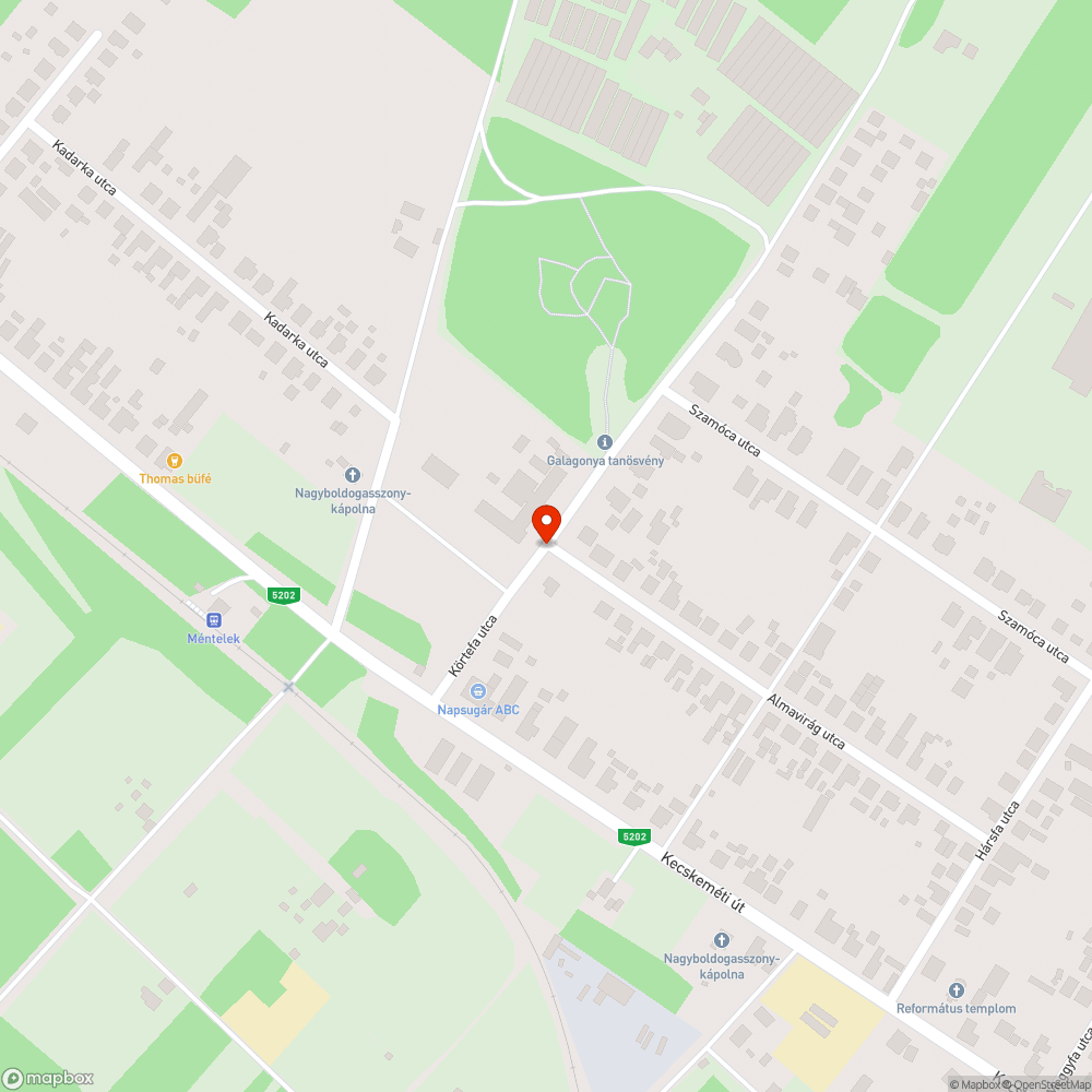 Járhatatlan út Menteleken bejelentés helye